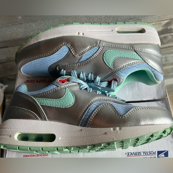 🔥Nike Air Max 1 Kid's Shoes STYLE #653653-401 Size 5Y(YOUTH) GIRLS OR WOMEN'S - Picture 3 of 14